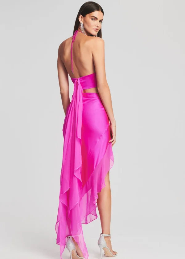 Bachelorette Party*Retrofete Mesta Silk Top Neon Pink