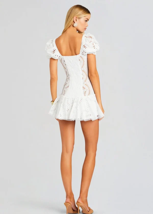 Mini*Retrofete Mexik Short Dress White Samoa