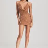 Bachelorette Party*Retrofete Mich Sequin Dress Bronze