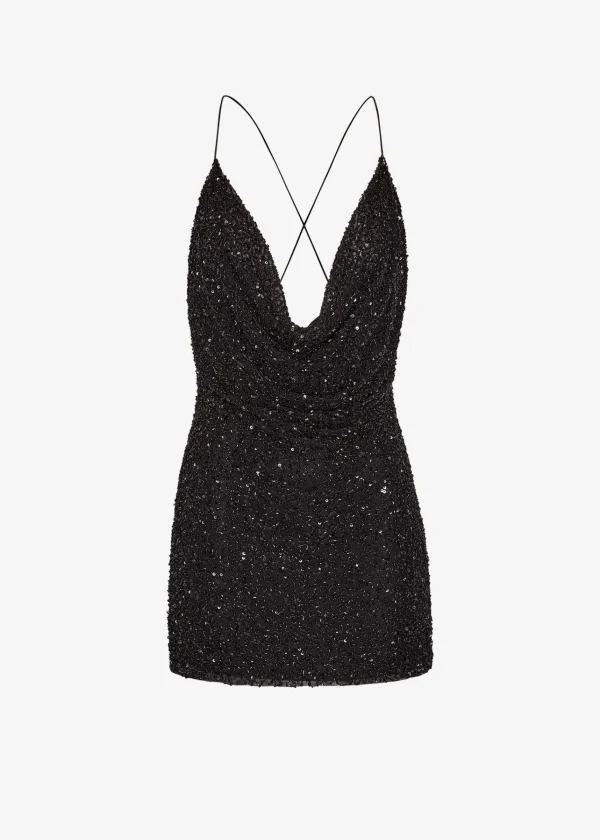 Dresses*Retrofete Mich Sequin Dress Black