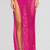 Swim*Retrofete Midi Net Sarong Hot Pink