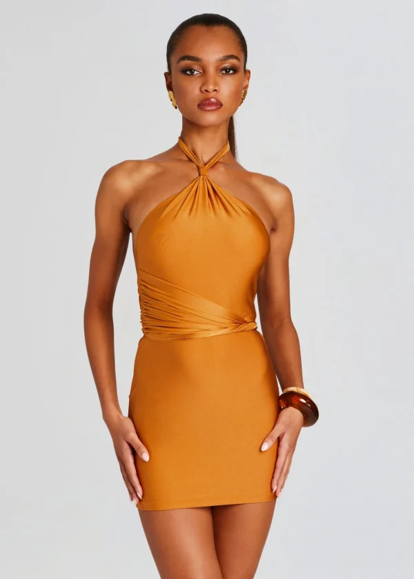 Resort '24*Retrofete Millane Dress Tobacco