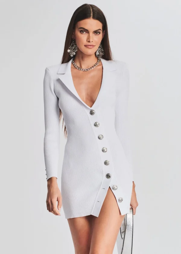 RETROFÊTE*Retrofete Mimi Rib Knit Dress White