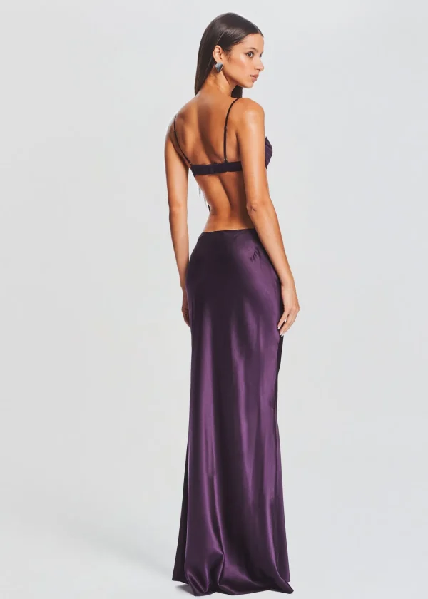 Day to Night*Retrofete Monet Silk Bra Eggplant