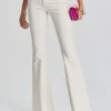 Bachelorette Party*Retrofete Moore Mid Rise Flare Jean Washed White