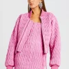 Resort '24*Retrofete Morgana Embellished Leather Jacket Begonia Pink