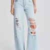 Denim*Retrofete Mountain Wide Leg Jean Skylight