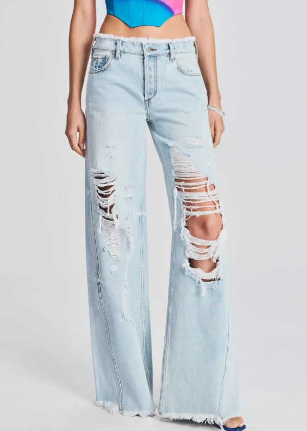 Denim*Retrofete Mountain Wide Leg Jean Skylight