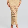 RETROFÊTE*Retrofete Naida Crochet Skirt Gold