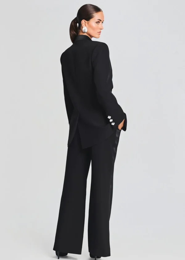 Jackets*Retrofete Natal Blazer Black w/ Satin