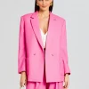 Business Chic*Retrofete Natasha Blazer Pink/White Stripe