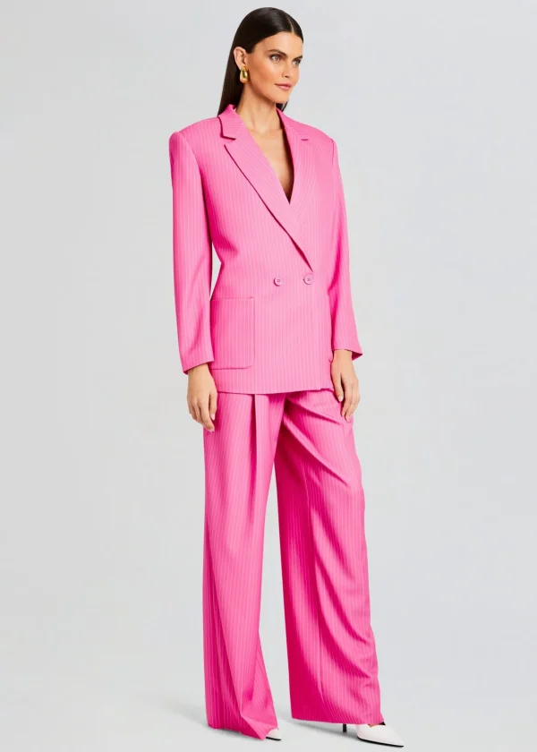 Night Out*Retrofete Natasha Blazer Pink/White Stripe