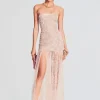 Guest Of*Retrofete Nicole Lace Dress Dusty Peach