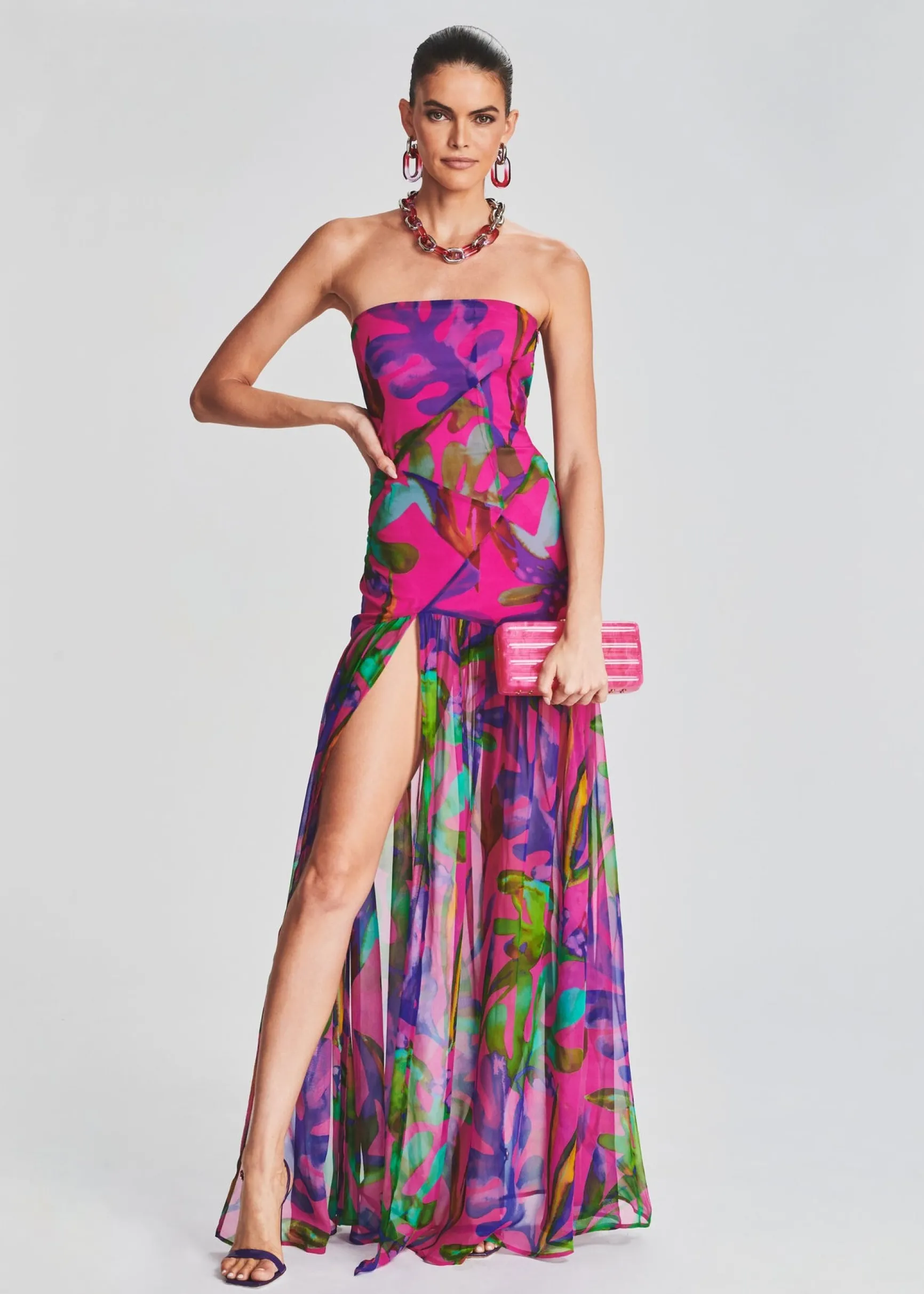 nicole_silk_chiffon_dress_0-4.webp Tropical Hues*Retrofete Nicole Silk Chiffon Dress Tropical Leaf