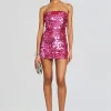 Dresses*Retrofete Nolia Sequin Embellished Dress Candy Pink