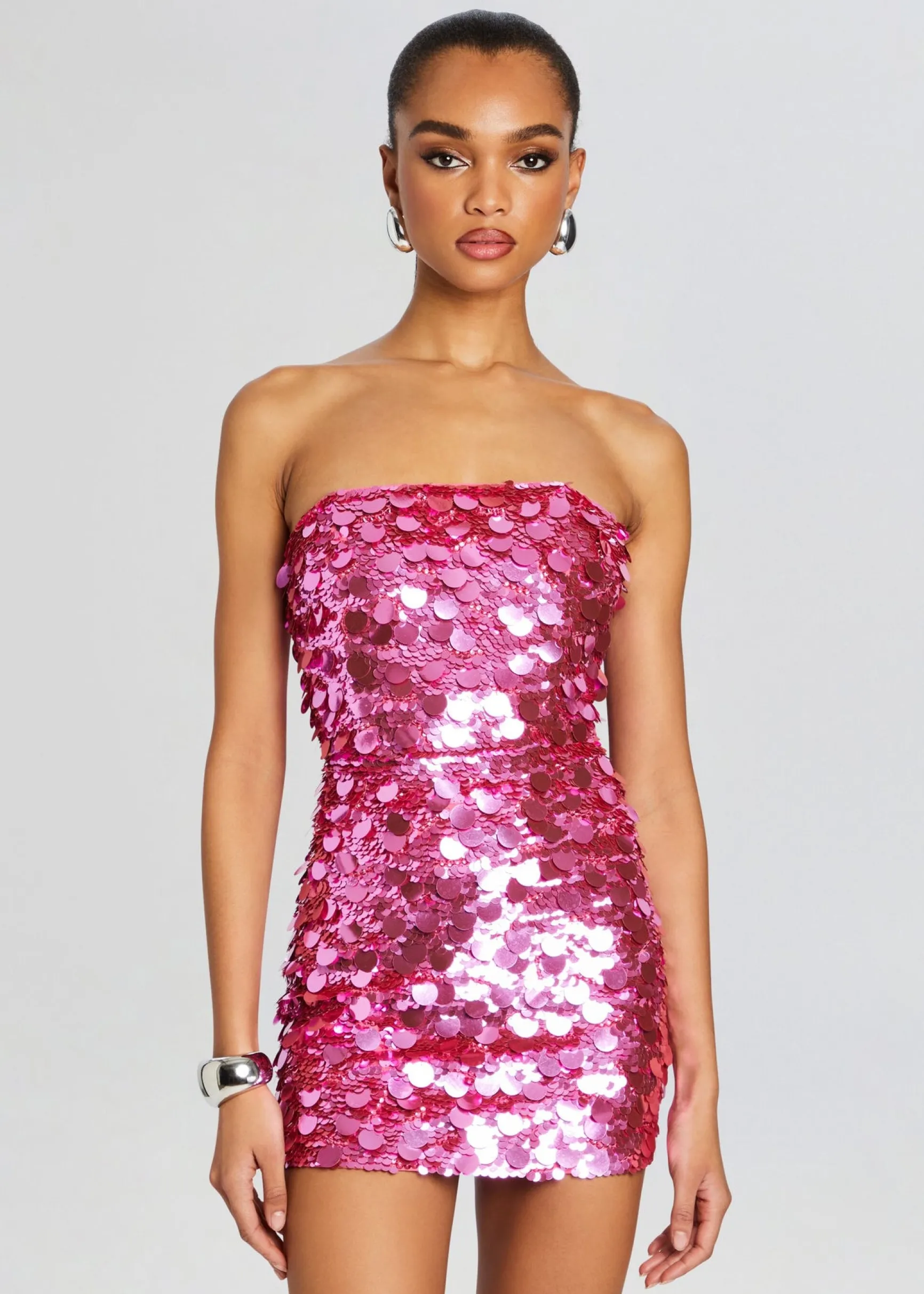 nolia_sequin_embellished__4-38.webp Dresses*Retrofete Nolia Sequin Embellished Dress Candy Pink