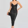 Dresses*Retrofete Norrie Coated Denim Dress Coated Black