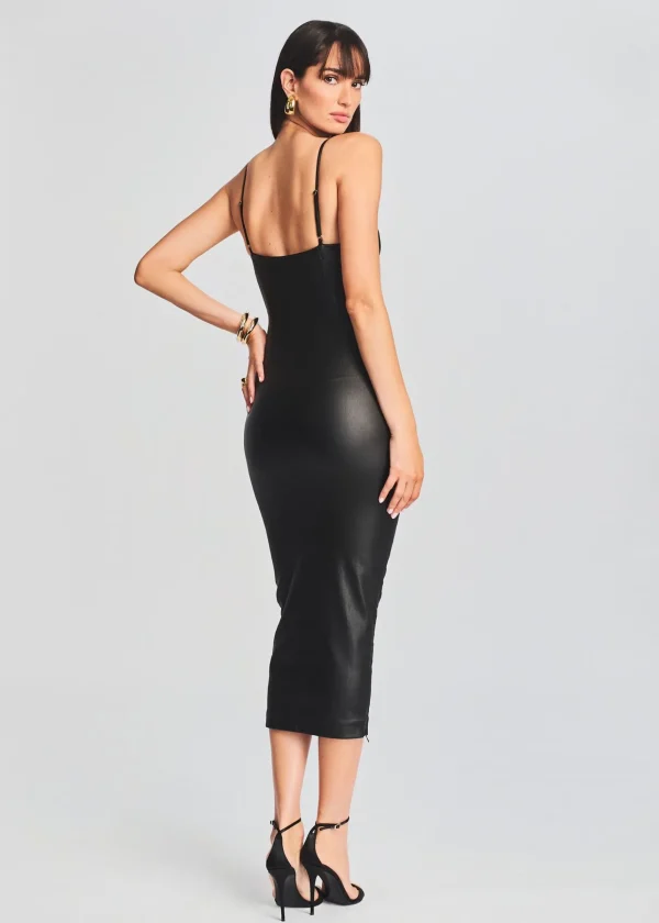 Dresses*Retrofete Norrie Coated Denim Dress Coated Black