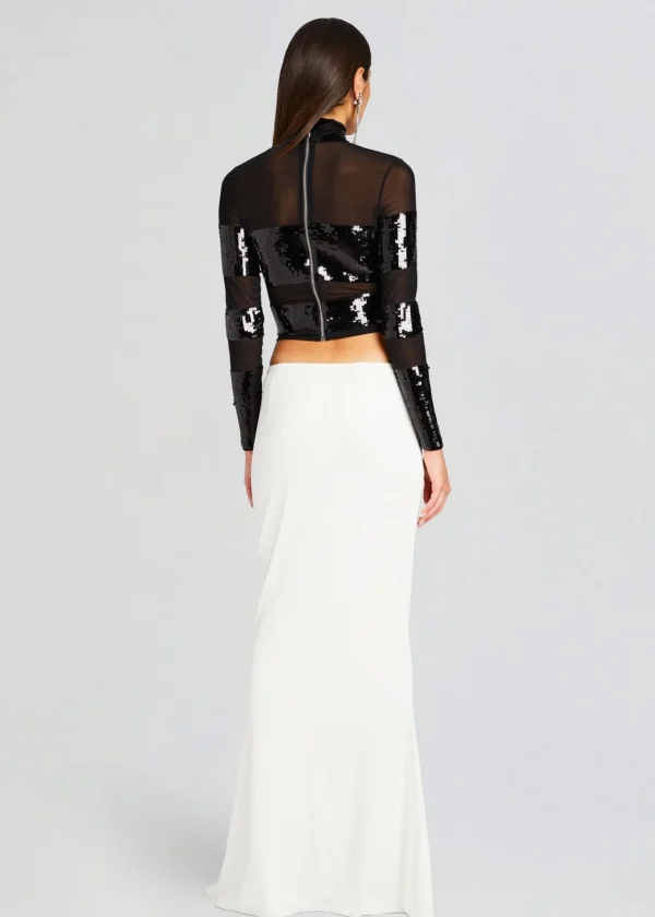 Resort '24*Retrofete Nyx Sequin Top Black