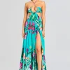 Maxi*Retrofete Ocean Maxi Dress Turquoise