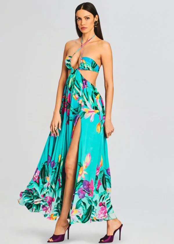Maxi*Retrofete Ocean Maxi Dress Turquoise