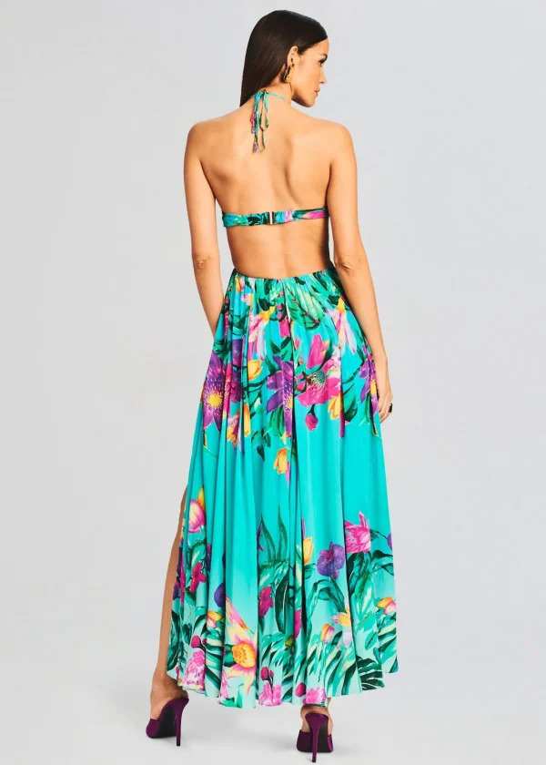 Dresses*Retrofete Ocean Maxi Dress Turquoise