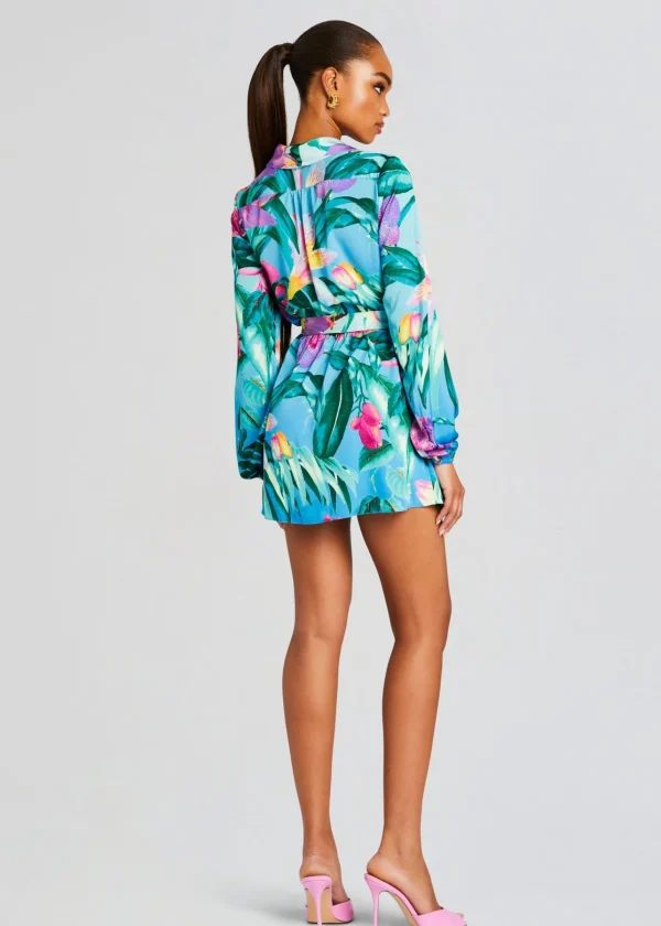 Dresses*Retrofete Ocean Mini Dress Turquoise