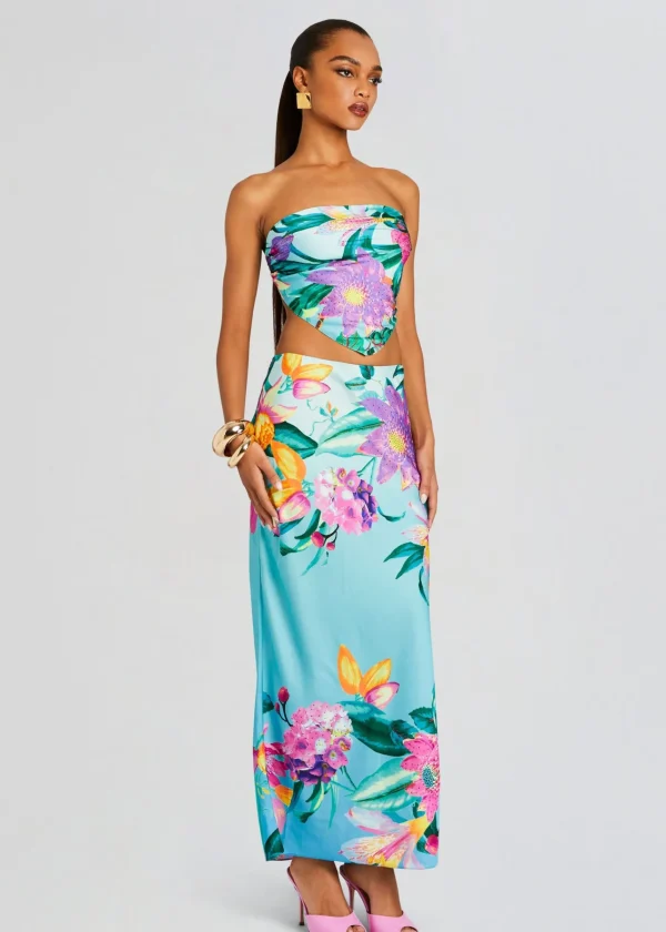 Bottoms*Retrofete Ocean Skirt Turquoise