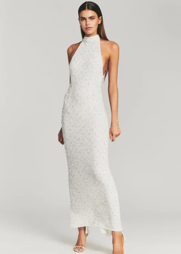 Bridal Party*Retrofete Olivia Sequin Dress White