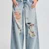 Bottoms*Retrofete Ollie Wide Leg Jean Coastline