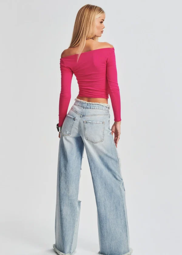 Bottoms*Retrofete Ollie Wide Leg Jean Coastline