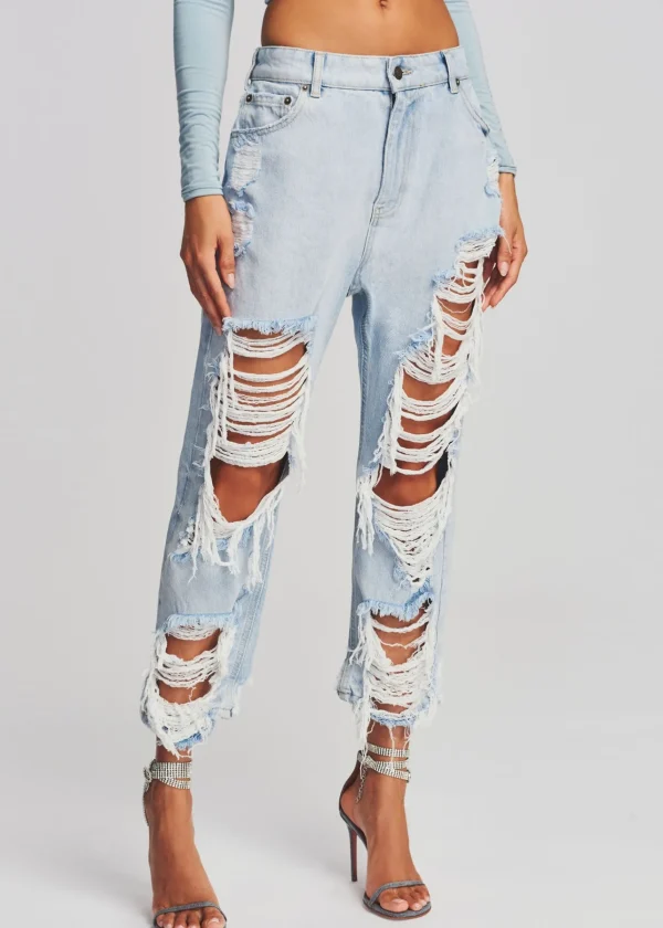 Bottoms*Retrofete Omar Drop Boyfriend Jean Light Laguna
