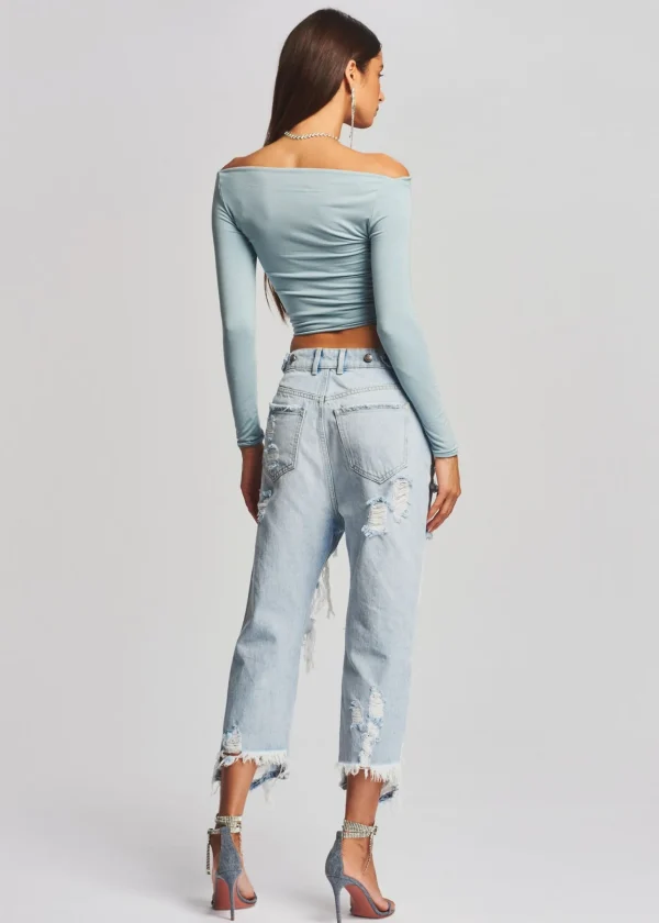 Bottoms*Retrofete Omar Drop Boyfriend Jean Light Laguna