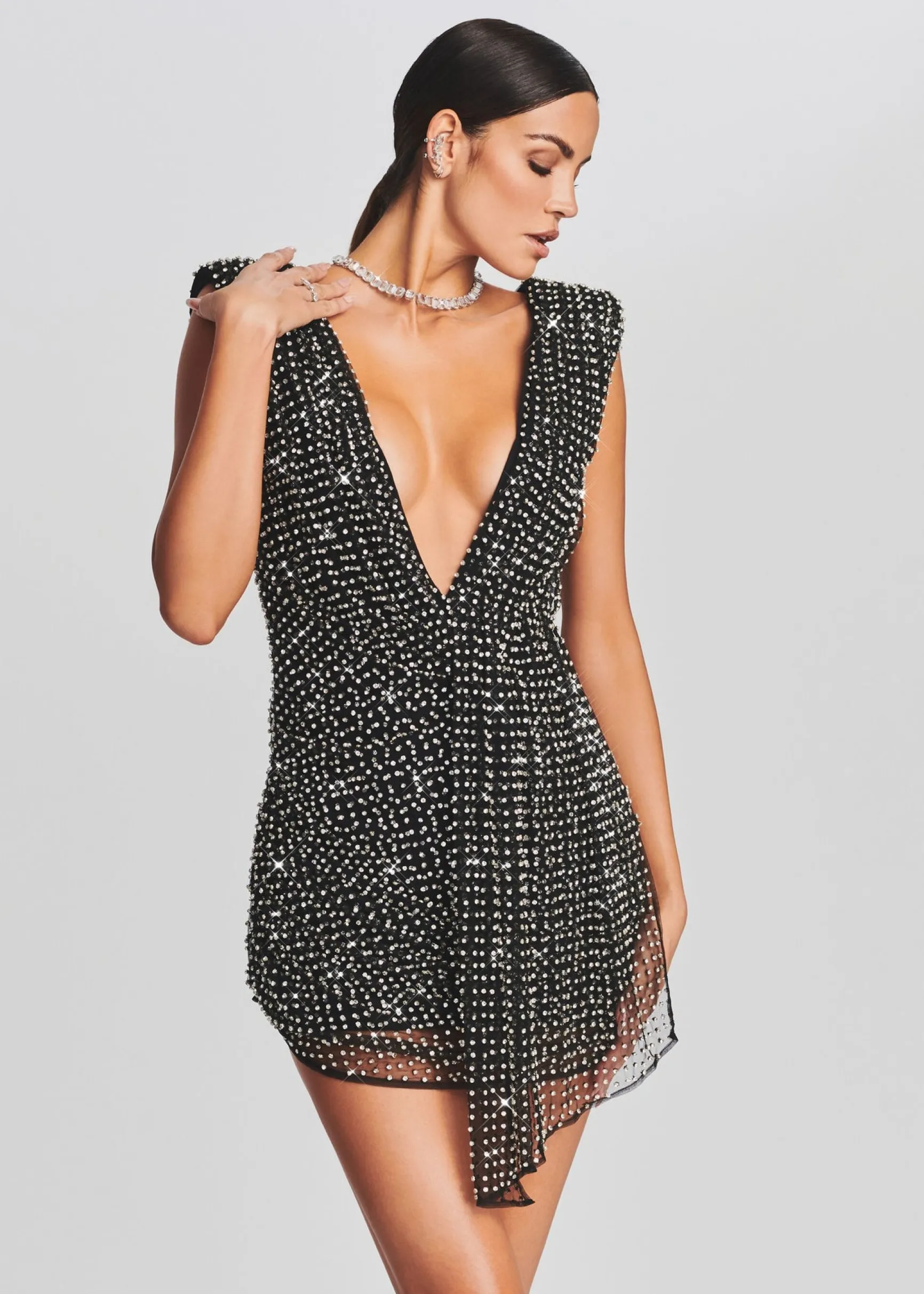 onyx_crystal_embellished__4.webp Guest Of*Retrofete Onyx Crystal Embellished Dress Black with Silver