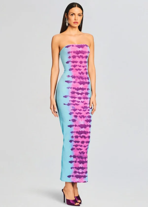 Resort '24*Retrofete Opal Long Dress Turquoise and Pink