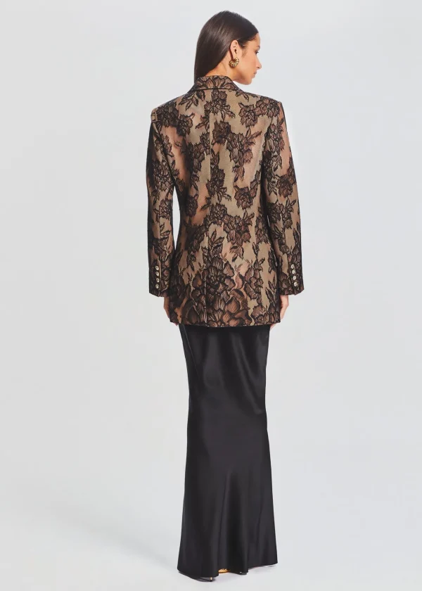 Neutral Moments*Retrofete Ophelia Lace Jacket Tannin