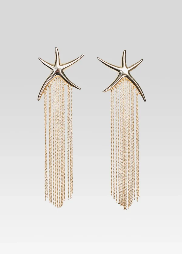 Honeymoon Looks*Retrofete Orion Earrings Shiny Gold