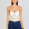 Resort '24*Retrofete Otto Lace Bodysuit White
