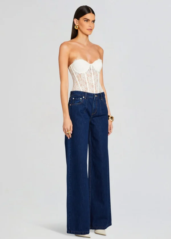 Resort '24*Retrofete Otto Lace Bodysuit White