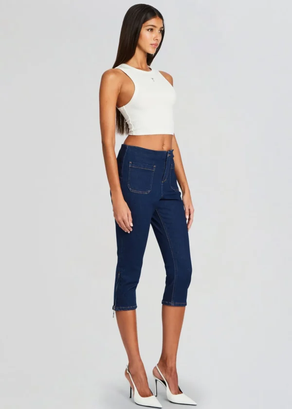Business Chic*Retrofete Padma Capri Jean Deep Sea