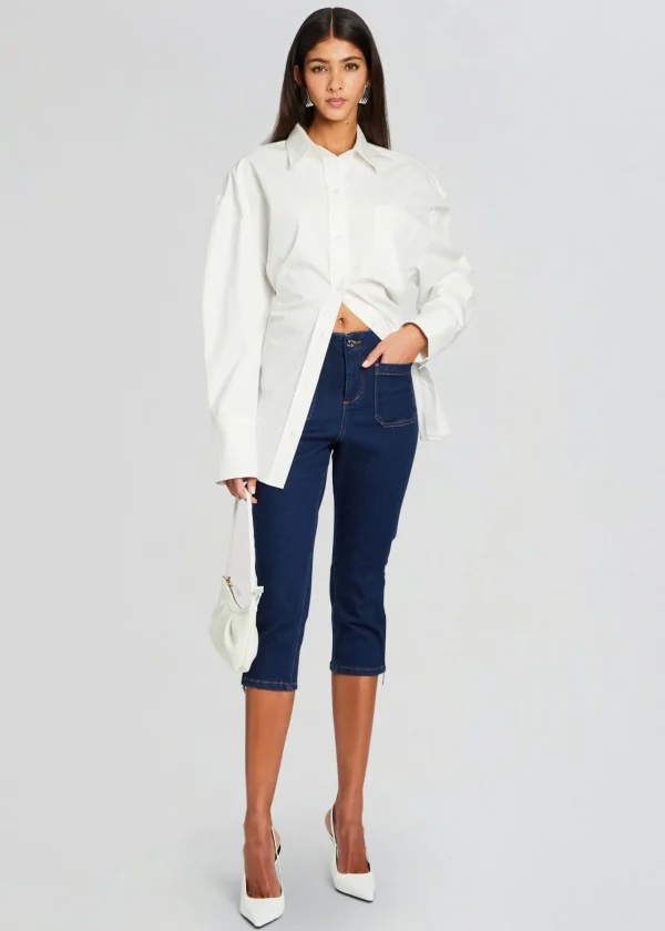 Bottoms*Retrofete Padma Capri Jean Deep Sea