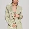 Honeymoon Looks*Retrofete Pandora Silk Blazer Sage