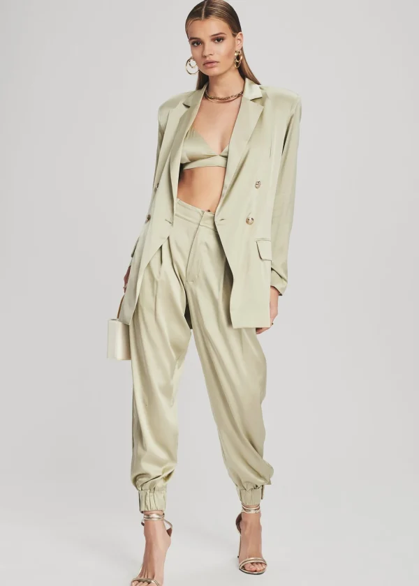 Jackets*Retrofete Pandora Silk Blazer Sage