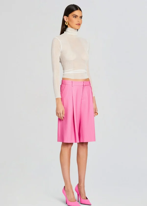 Exclusively Ours*Retrofete Pearl Short Pink Pinstripe