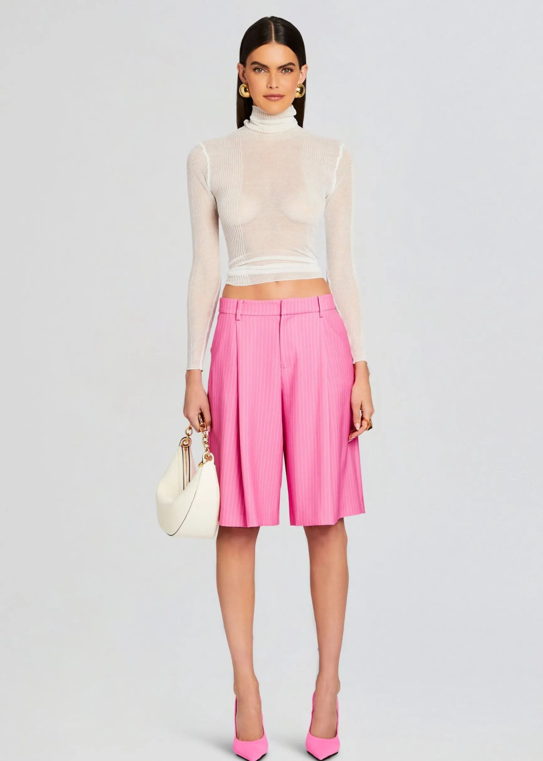 pearl_short_4-2.webp Bottoms*Retrofete Pearl Short Pink Pinstripe