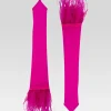 Accessories*Retrofete Penny Feather Gloves Neon Pink