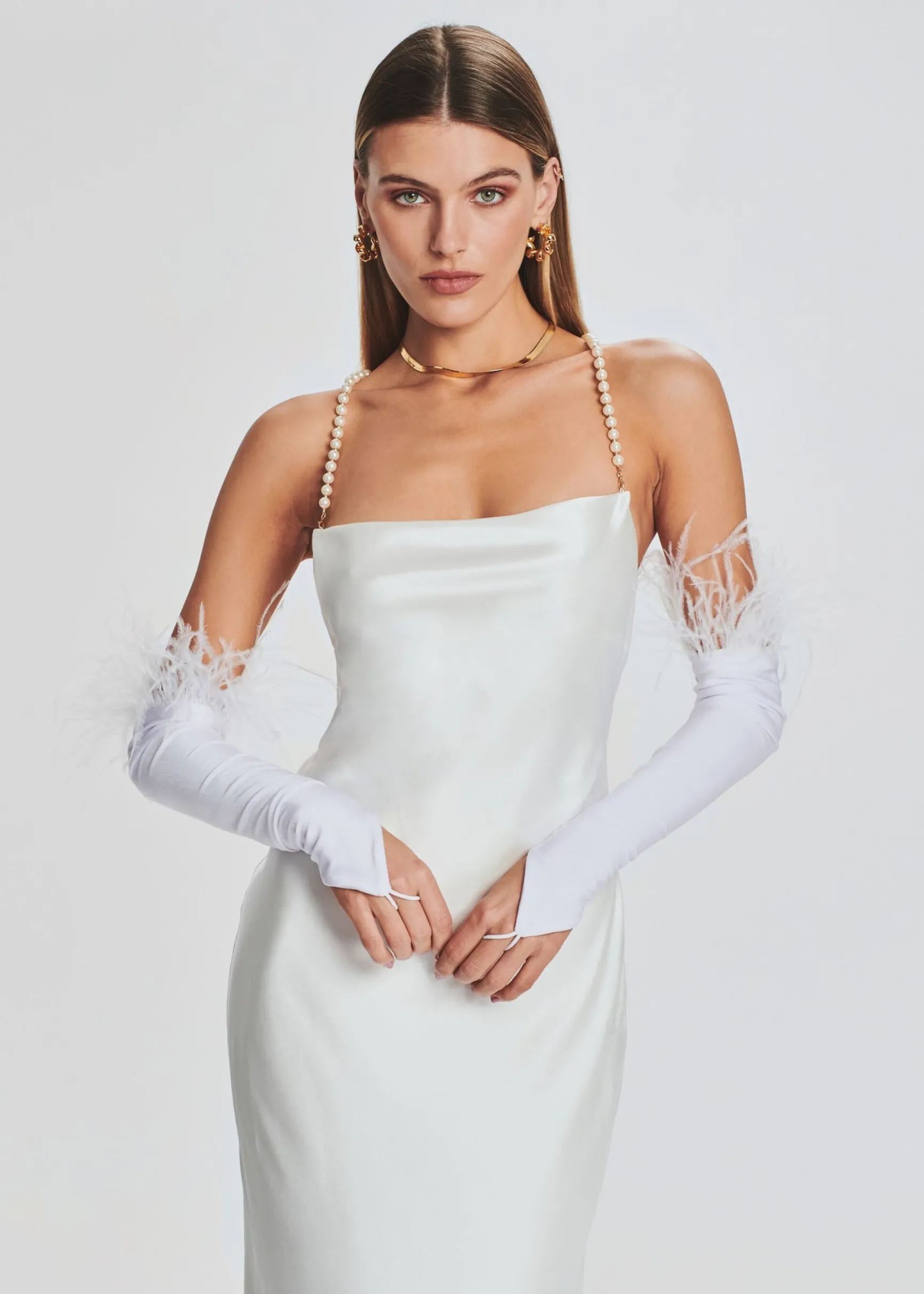 penny_feather_gloves_1-3.webp Rehearsal Dinner*Retrofete Penny Feather Gloves White