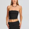 Day to Night*Retrofete Penny Strapless Top Black