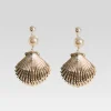 RETROFÊTE*Retrofete Perla Earrings Shiny Gold/White