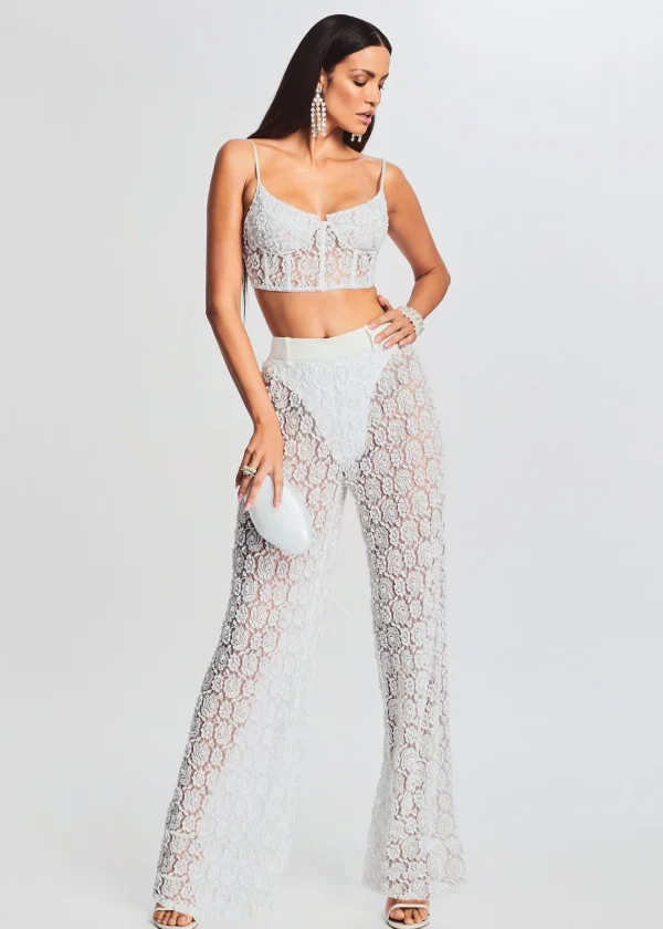 Honeymoon Looks*Retrofete Pessa Lace Top White
